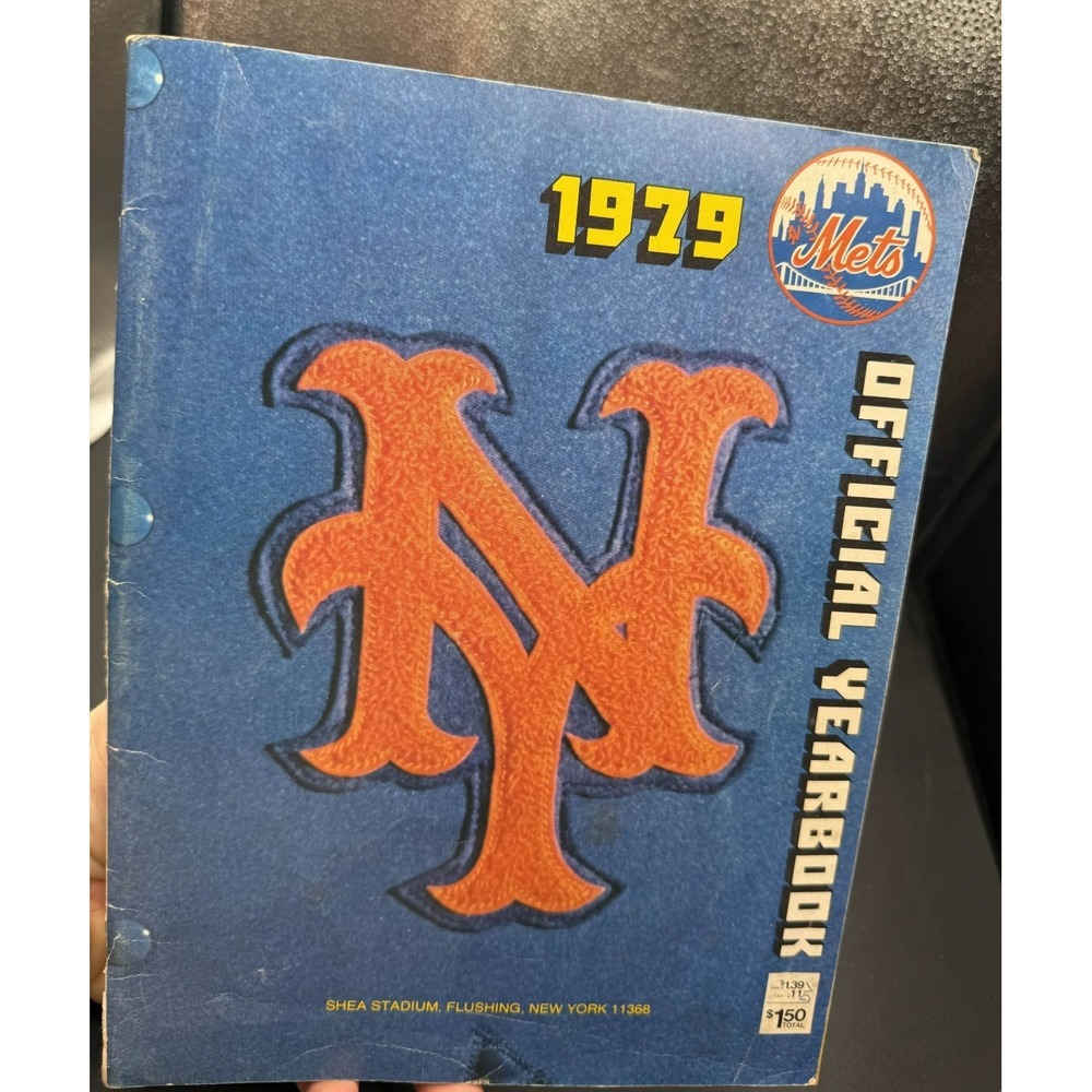 1979 New York‎ Mets Official Yearbook Shea Stadium Willie Mays Fold-Out Vintage